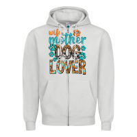 Dove Grey wife mother dog lover with paws Zipper Hoodie - texasbilliewilder