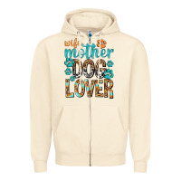 Sandshell wife mother dog lover with paws Zipper Hoodie - texasbilliewilder