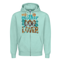 Seafoam wife mother dog lover with paws Zipper Hoodie - texasbilliewilder