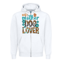 Wife Mother Dog Lover With Paws Zipper Hoodie | Teevron