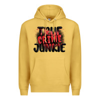 Antique Gold true crime junkie Premium Hoodie - MaliasSmallBusiness