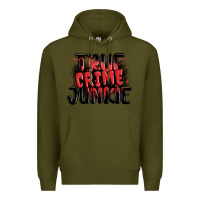 Army Green true crime junkie Premium Hoodie - MaliasSmallBusiness