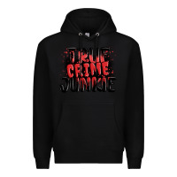 Black true crime junkie Premium Hoodie - MaliasSmallBusiness