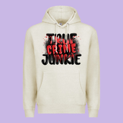 True Crime Junkie Premium Hoodie Designed By Maliassmallbusiness