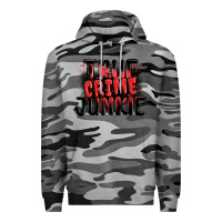Slate Camo true crime junkie Premium Hoodie - MaliasSmallBusiness