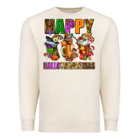 Sandshell happy hallothanksmas Premium Sweatshirt - AdoDesignShop