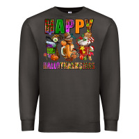 Smoke happy hallothanksmas Premium Sweatshirt - AdoDesignShop