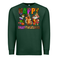 Sports Green happy hallothanksmas Premium Sweatshirt - AdoDesignShop