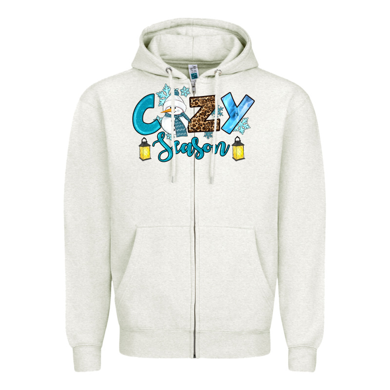 Cozy Season Winter Zipper Hoodie by RanaPortraitStore | Teevron