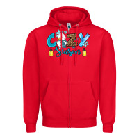 Red cozy season winter Zipper Hoodie - RanaPortraitStore