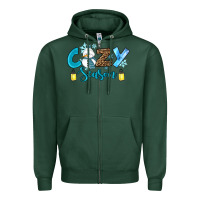 Sports Green cozy season winter Zipper Hoodie - RanaPortraitStore