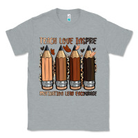 Heather Grey teach love inspire motivation lead encourage Classic Tee - Zillion Design Studio