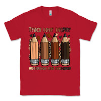 Red teach love inspire motivation lead encourage Classic Tee - Zillion Design Studio