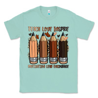 Seafoam teach love inspire motivation lead encourage Classic Tee - Zillion Design Studio