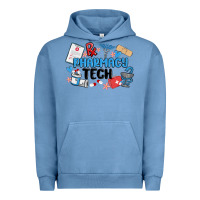 Pigment Pebble Blue pharmacy tech Urban Hoodie - MaliasSmallBusiness