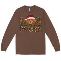 Chestnut Christmas Toy Poodle Dog Mom Long Sleeve Tee - RanaPortraitStore