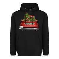 Black Christmas trees truck Heavyweight Hoodie - FaDigitalArtStudio