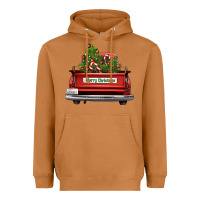 Meerkat Christmas trees truck Heavyweight Hoodie - FaDigitalArtStudio