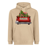 Mushroom Christmas trees truck Heavyweight Hoodie - FaDigitalArtStudio