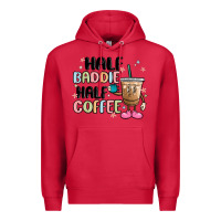 Cardinal half baddie half coffee Premium Hoodie - MaliasSmallBusiness
