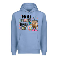 Colony Blue half baddie half coffee Premium Hoodie - MaliasSmallBusiness