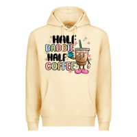 Pina Colada half baddie half coffee Premium Hoodie - MaliasSmallBusiness