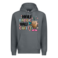 Rock half baddie half coffee Premium Hoodie - MaliasSmallBusiness