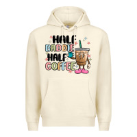 Sandshell half baddie half coffee Premium Hoodie - MaliasSmallBusiness