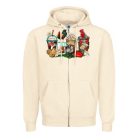 Sandshell rooster coffee cups Zipper Hoodie - Zillion Design Studio
