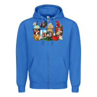 True Royal rooster coffee cups Zipper Hoodie - Zillion Design Studio