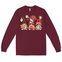 Burgundy baseball gnomes Long Sleeve Tee - Zillion Design Studio