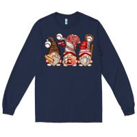 Navy baseball gnomes Long Sleeve Tee - Zillion Design Studio