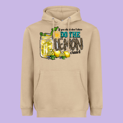 If You Drink Dont Drive Do The Lemon Crawl Heavyweight Hoodie Designed By Racoondesign