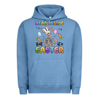Pigment Pebble Blue dead inside but it's easter Urban Hoodie - MaliasSmallBusiness