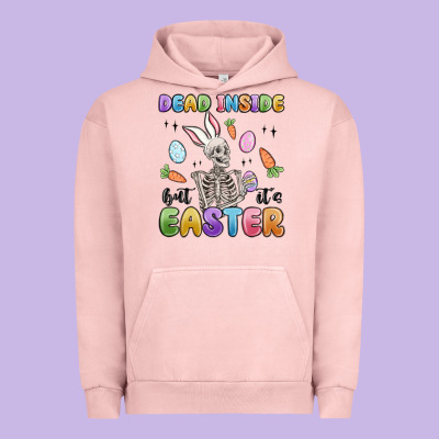 Dead Inside But It's Easter Urban Hoodie Designed By Maliassmallbusiness