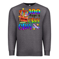 Charcoal Heather 100 days of cray cray Premium Sweatshirt - Artiststas