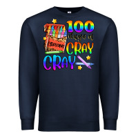 Navy 100 days of cray cray Premium Sweatshirt - Artiststas