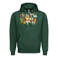 Sports Green goats coffee cups Zipper Hoodie - Zillion Design Studio