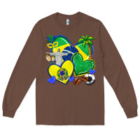 Chestnut brazil hearts Long Sleeve Tee - texasbilliewilder
