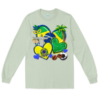 Matcha brazil hearts Long Sleeve Tee - texasbilliewilder
