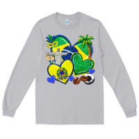 Moon Dust brazil hearts Long Sleeve Tee - texasbilliewilder