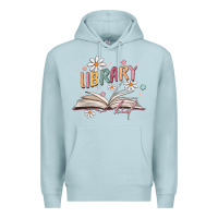 Blue Mist library kid Premium Hoodie - MaliasSmallBusiness
