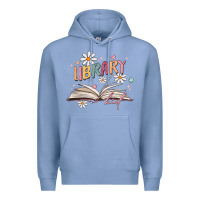 Colony Blue library kid Premium Hoodie - MaliasSmallBusiness