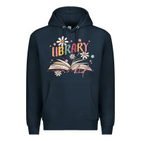 Navy library kid Premium Hoodie - MaliasSmallBusiness