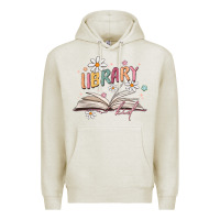 Oatmeal Heather library kid Premium Hoodie - MaliasSmallBusiness