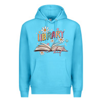 Ocean Blue library kid Premium Hoodie - MaliasSmallBusiness