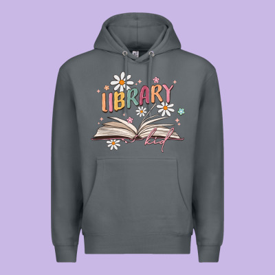 Library Kid Premium Hoodie Designed By Maliassmallbusiness