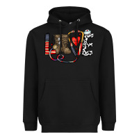 Black america nurse Heavyweight Hoodie - CowhideDigitalArt