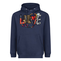 Navy america nurse Heavyweight Hoodie - CowhideDigitalArt