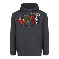 Smoke america nurse Heavyweight Hoodie - CowhideDigitalArt